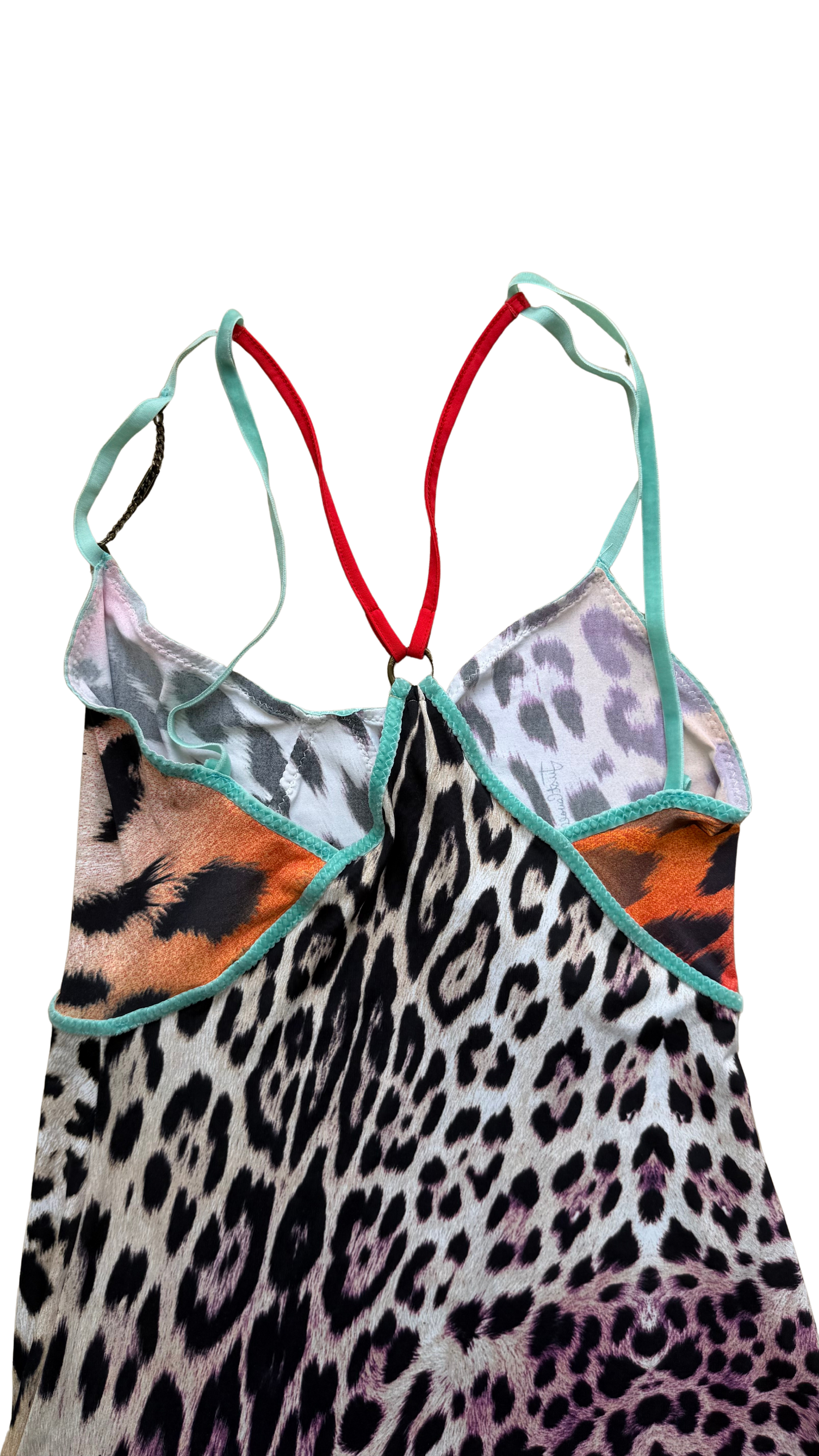 Just Cavalli 2004 Multicoloured Leopard Dress