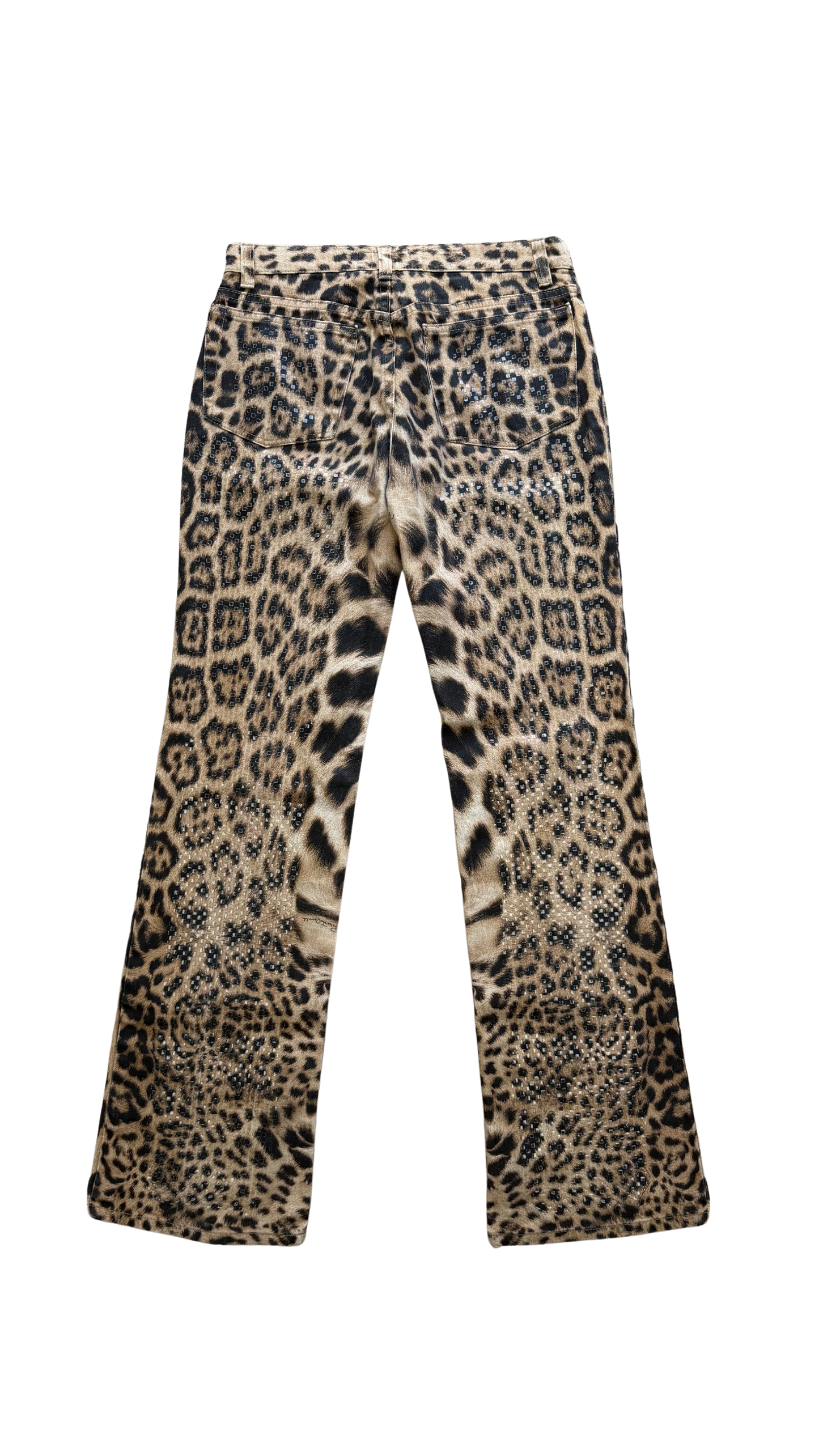 Roberto Cavalli FW 2000 Leopard Print Pants