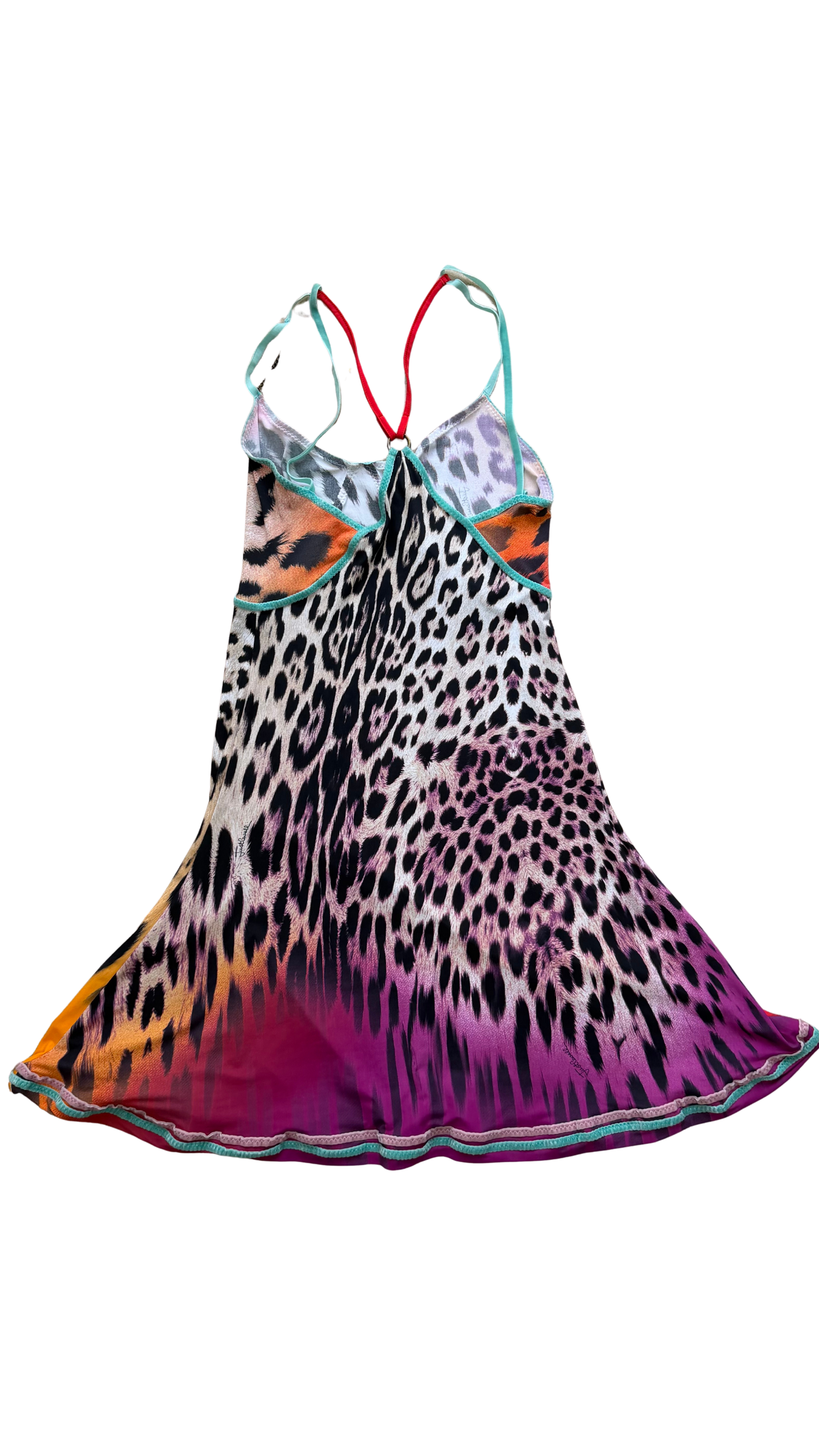 Just Cavalli 2004 Multicoloured Leopard Dress