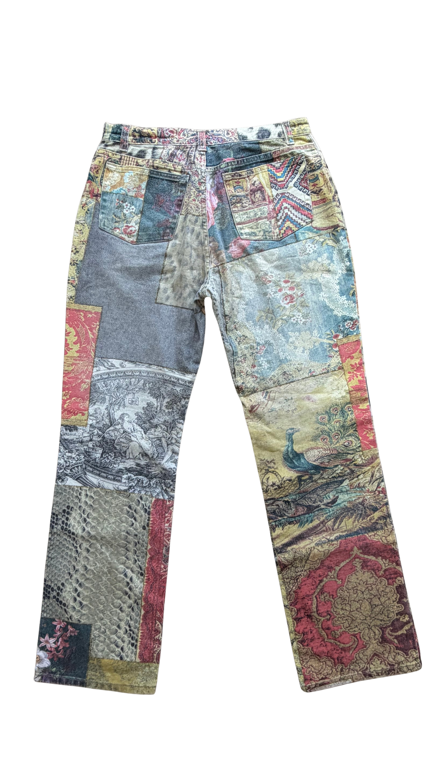 Roberto Cavalli Patchwork Multicoloured Jeans